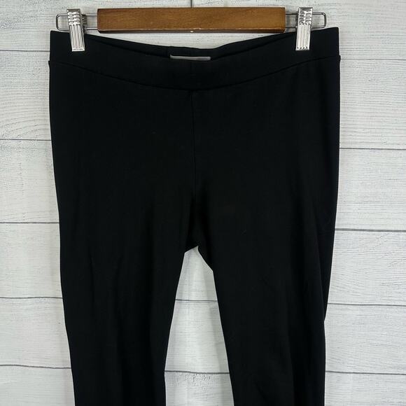 Vince Womens Medium Ponte Knit Back-Seam Pull On Stretch Legging Pants Black - Picture 3 of 9
